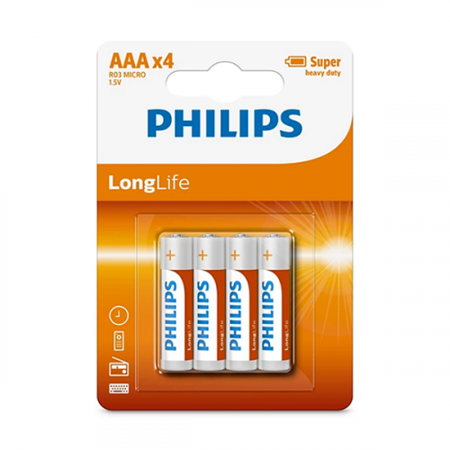 PHILIPS BATTERY M LONG LIFE AAA 1X36 R03